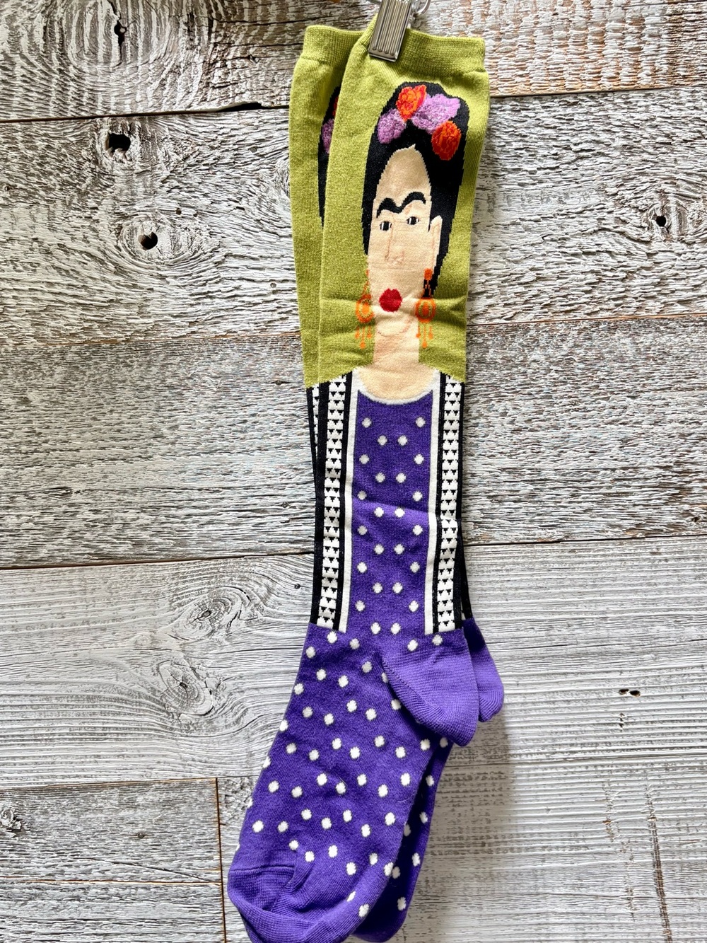 3/$30 | Frida Kahlo Artist Portrait Long Knee Socks - O/S